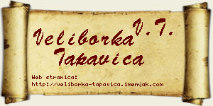 Veliborka Tapavica vizit kartica